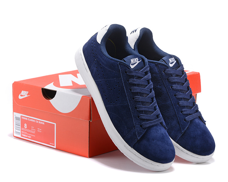 Nike Tennis Classic CS Suede Deep Blue Shoes - Click Image to Close